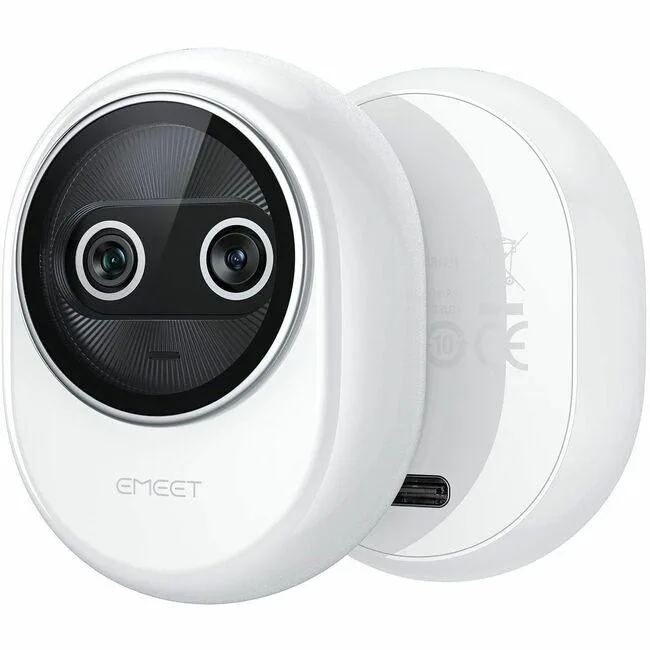 eMeet eMeet Piko+ White dual-lens webcam 4K 3840x2160 300ms focus — product photo