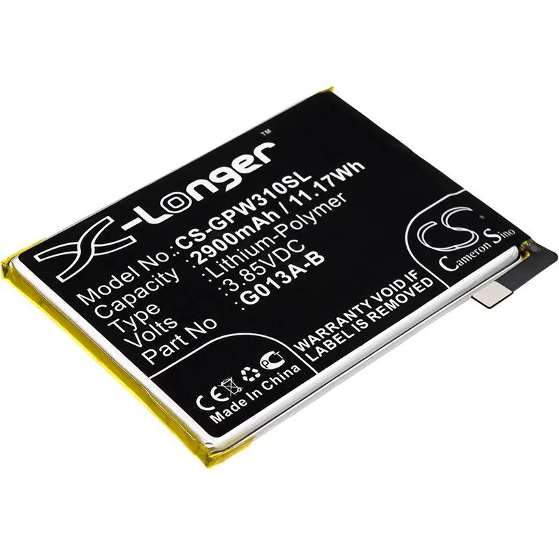 Cameron & Co Cameron & Co DS-CS-GPW310SL cell phone battery 3.85V 2.9Ah — product photo