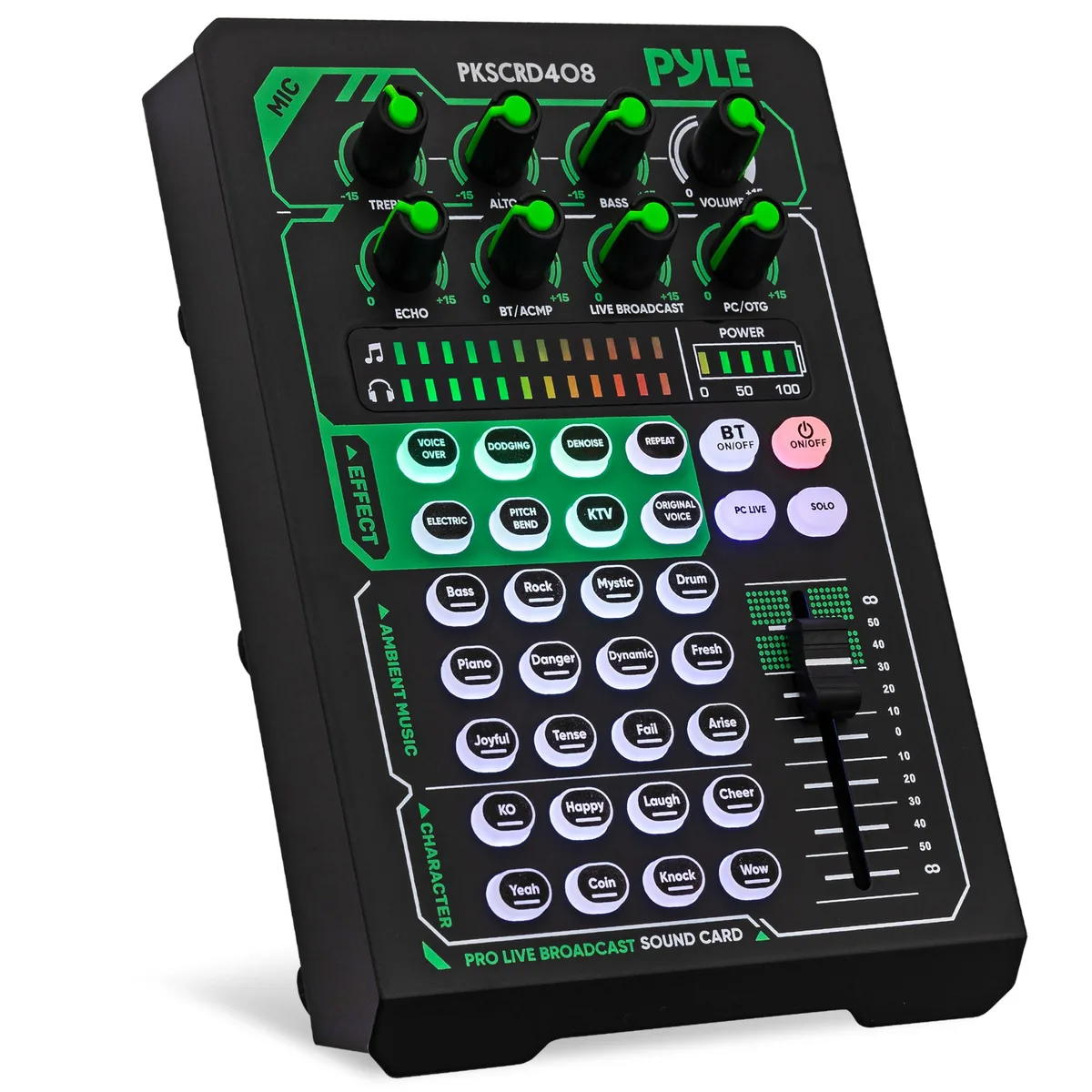 Pyle PKSCRD408 Pro Sound Mixer Bluetooth 5.0 — product photo