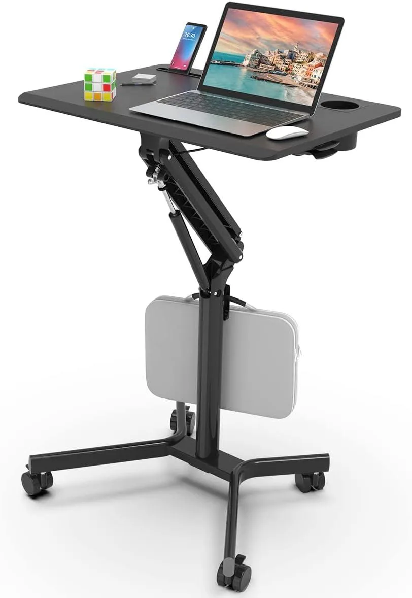 BFKK BFKK Mobile Standing Desk 28 inch Black — product photo