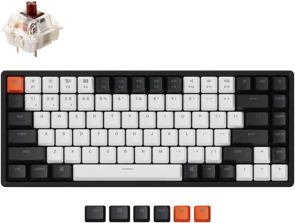 TUKO TUKO 75% 84-key RGB Bluetooth 5.1 Mechanical Gaming Keyboard — product photo
