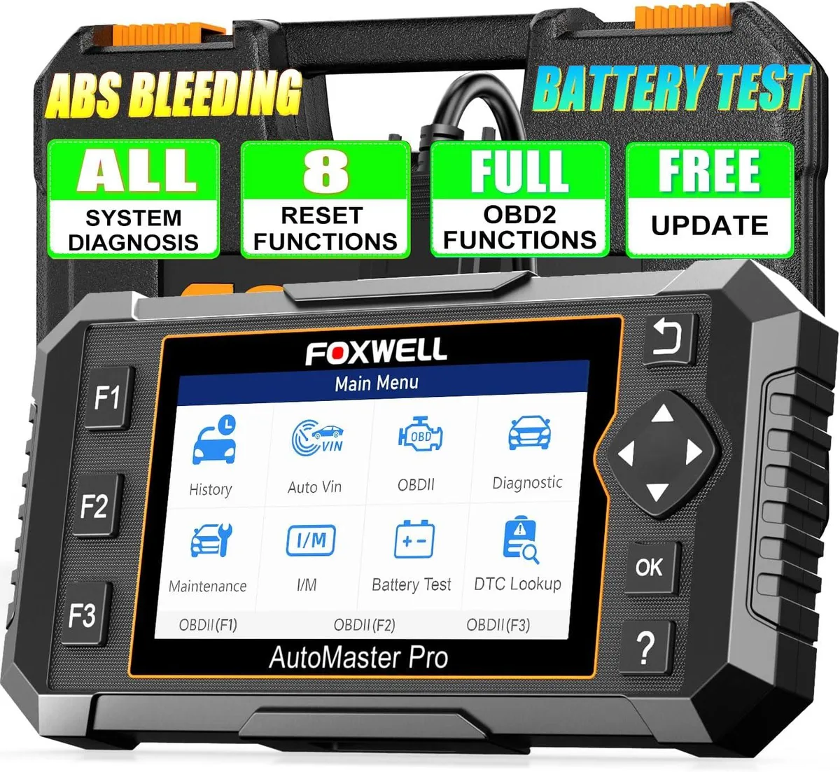 TAURKENAM TAURKENAM NT624 Elite OBD2 Scanner 8 Resets SAS Battery Test Upgrade of NT614 Elite Car Electronics Accessory — product photo
