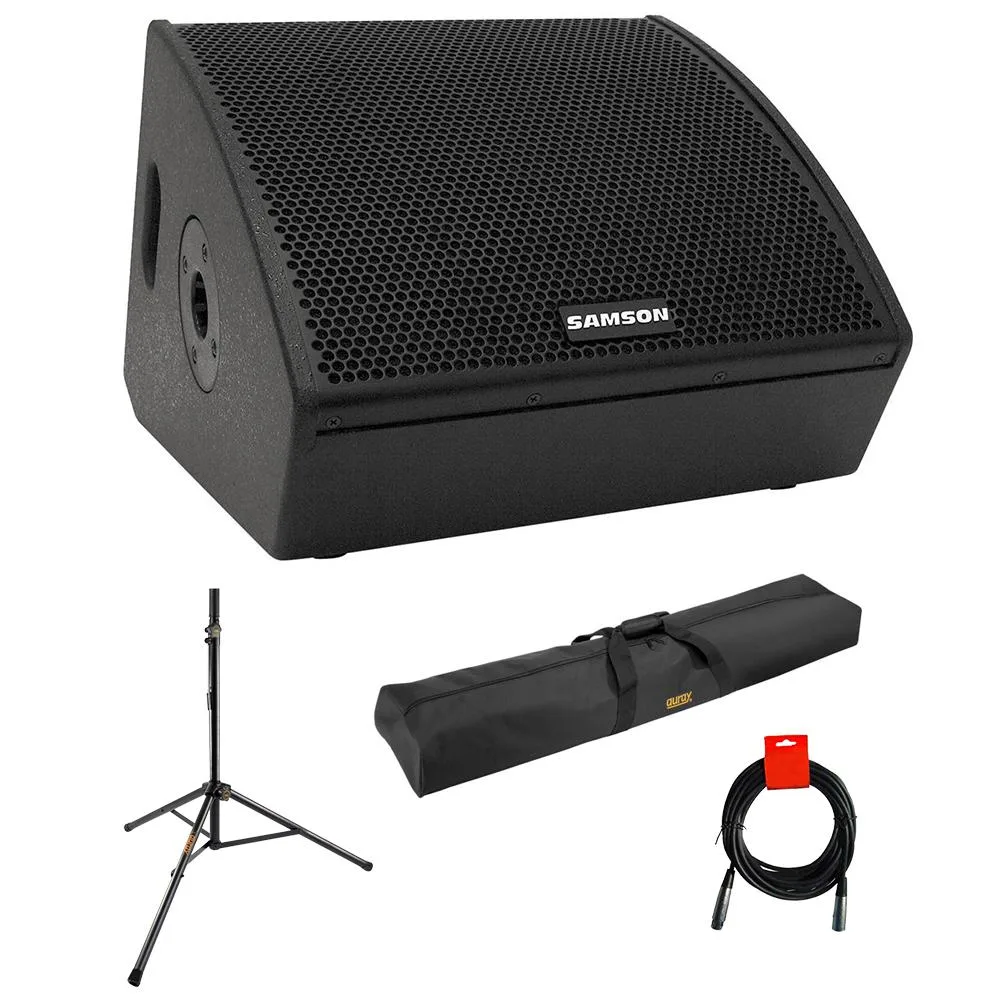 Kellards Kellards 800W 12" active PA speaker bundle with stand, bag and cable — product photo
