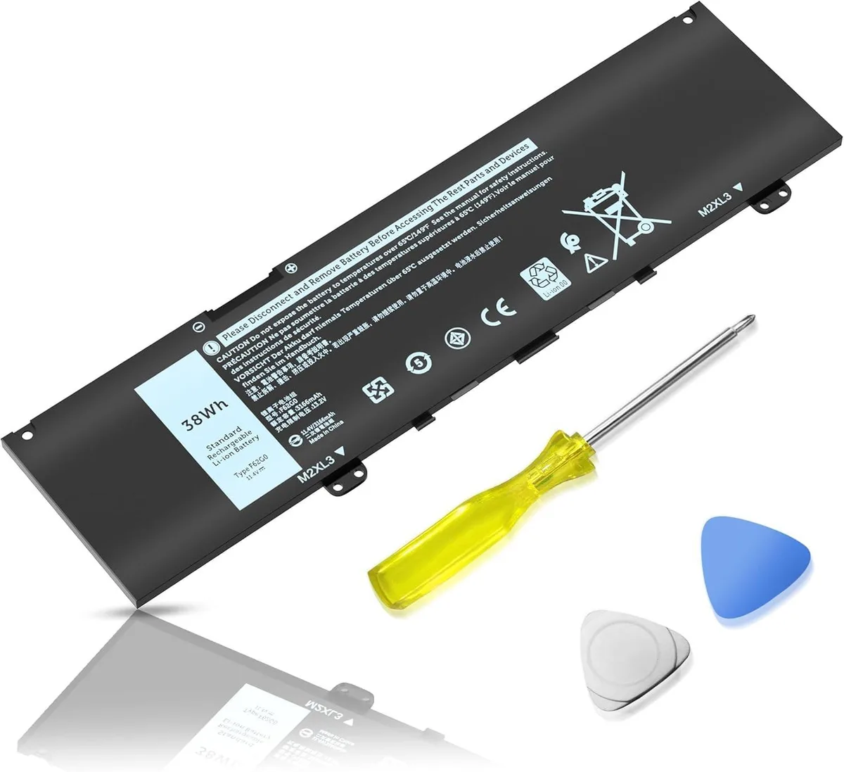  F65G0/F65GO 11.4V 38Wh laptop battery — product photo