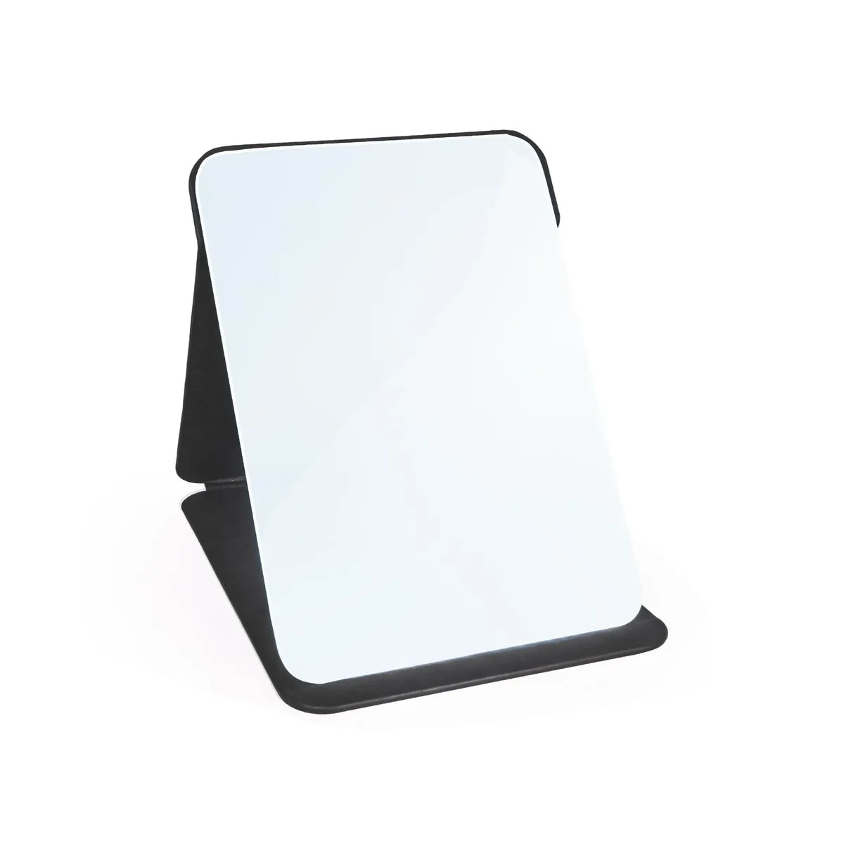  Yatnks 6x8 Inch PU Leather Folding Tabletop Mirror Black — product photo