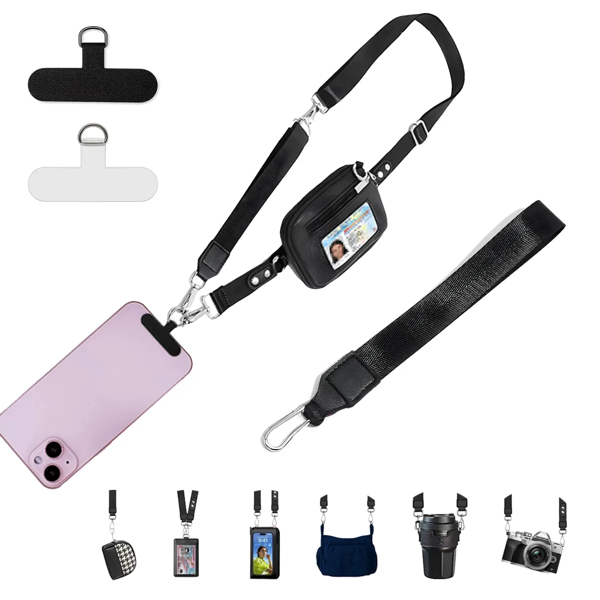  Viator Gear PL-01 Crossbody Phone Lanyard Wallet Black Small — product photo