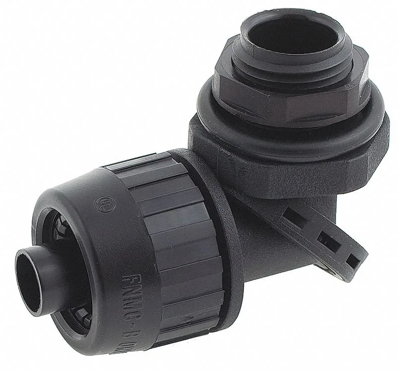 Hubbell Incorporated Hubbell Incorporated PS0759NBK Conduit Connector 3/4 in 90 Degrees Black — product photo
