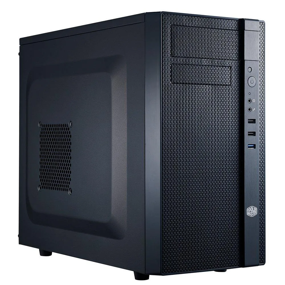 Cooler Master Cooler Master N200 Mini Tower mATX Black PC Case Mesh Front Panel — product photo