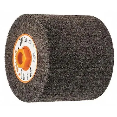 Cylindrical abrasive drum 4.5in diameter for linear finishing