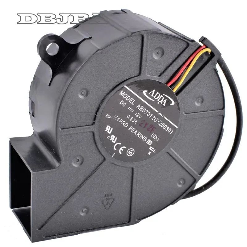 DBTLAP DBTLAP 12V .55A 75mm centrifugal turbine blower fan — product photo