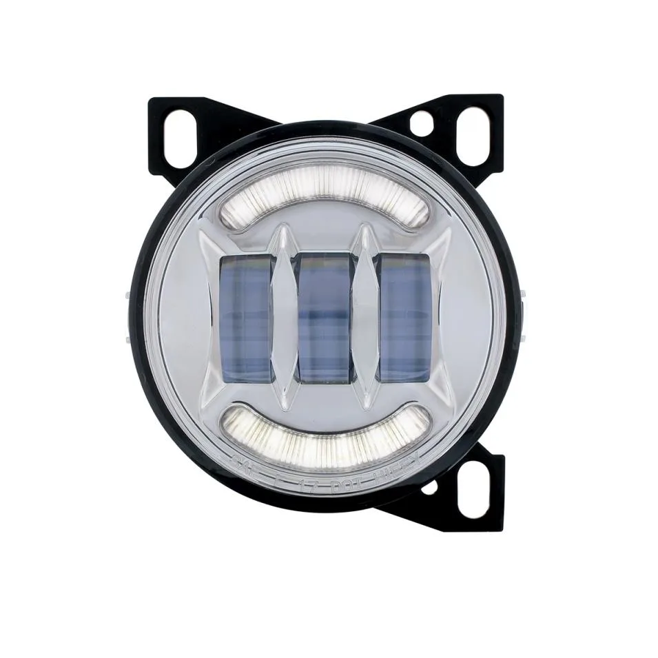 United Pacific Industries United Pacific 4 1/4" LED Chrome Fog Light Peterbilt 579/587 Kenworth T660 36605 — product photo