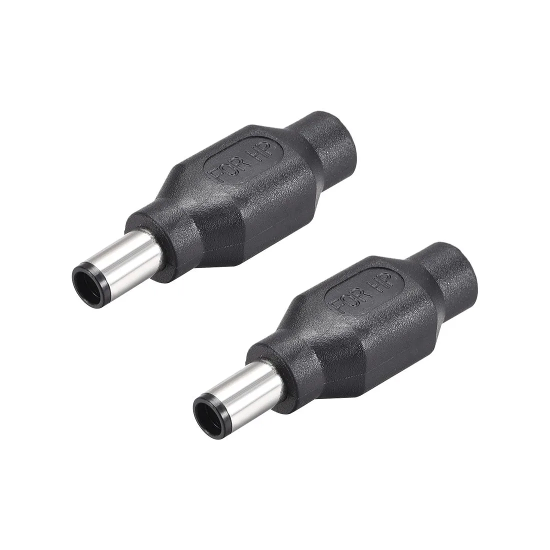 Unique-Bargains Unique-Bargains DC Power Adapter 7.4mm x 5.0mm Male to 5.5mm x 2.1mm Female 2pcs Black — product photo