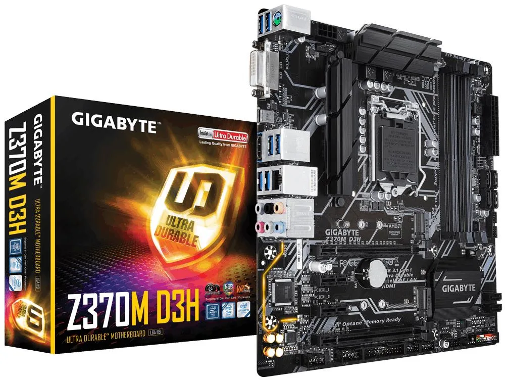 GIGABYTE GIGABYTE Z370M D3H Intel motherboard — product photo