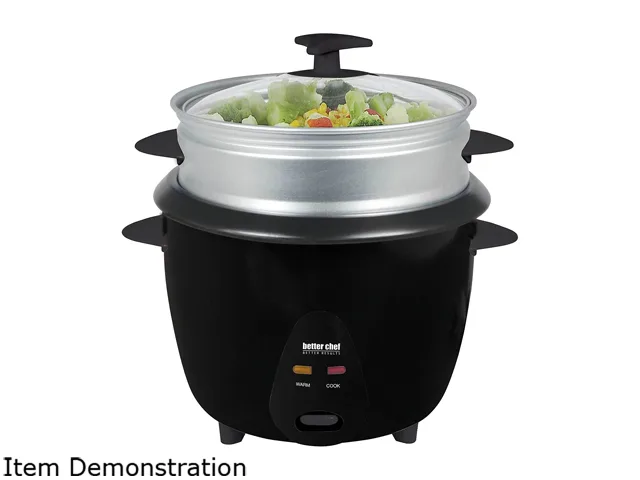 Better Chef Better Chef IM-406ST 5 Cup Rice Cooker with Food Steamer Attachment — product photo