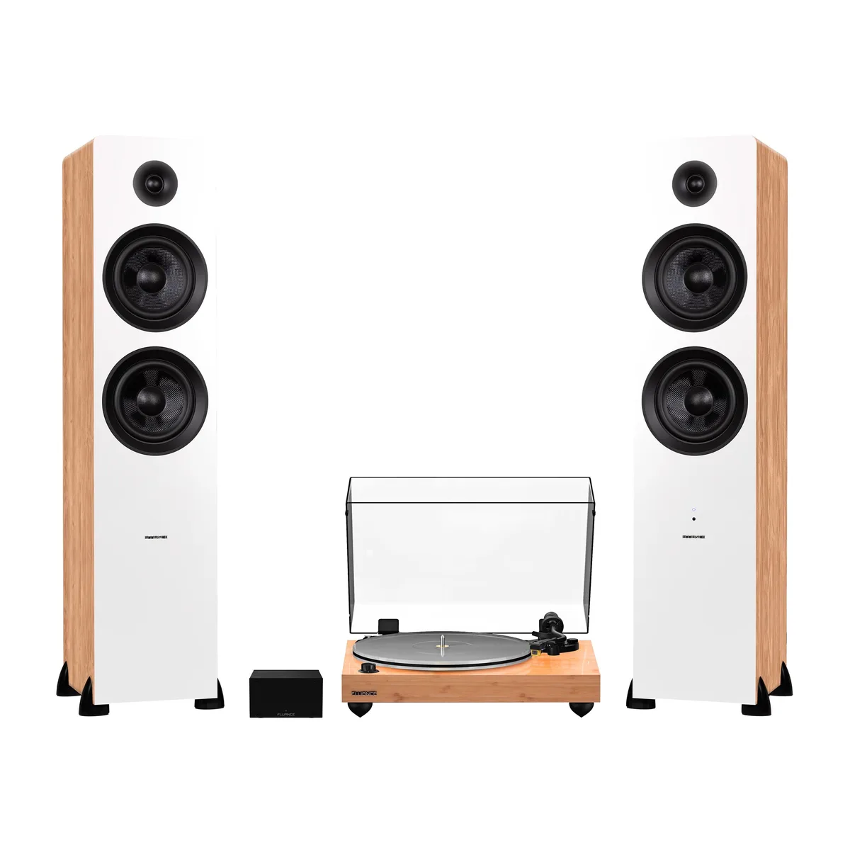Fluance Fluance RT85N Turntable System, Nagaoka MP-110, 150W, Bamboo — product photo