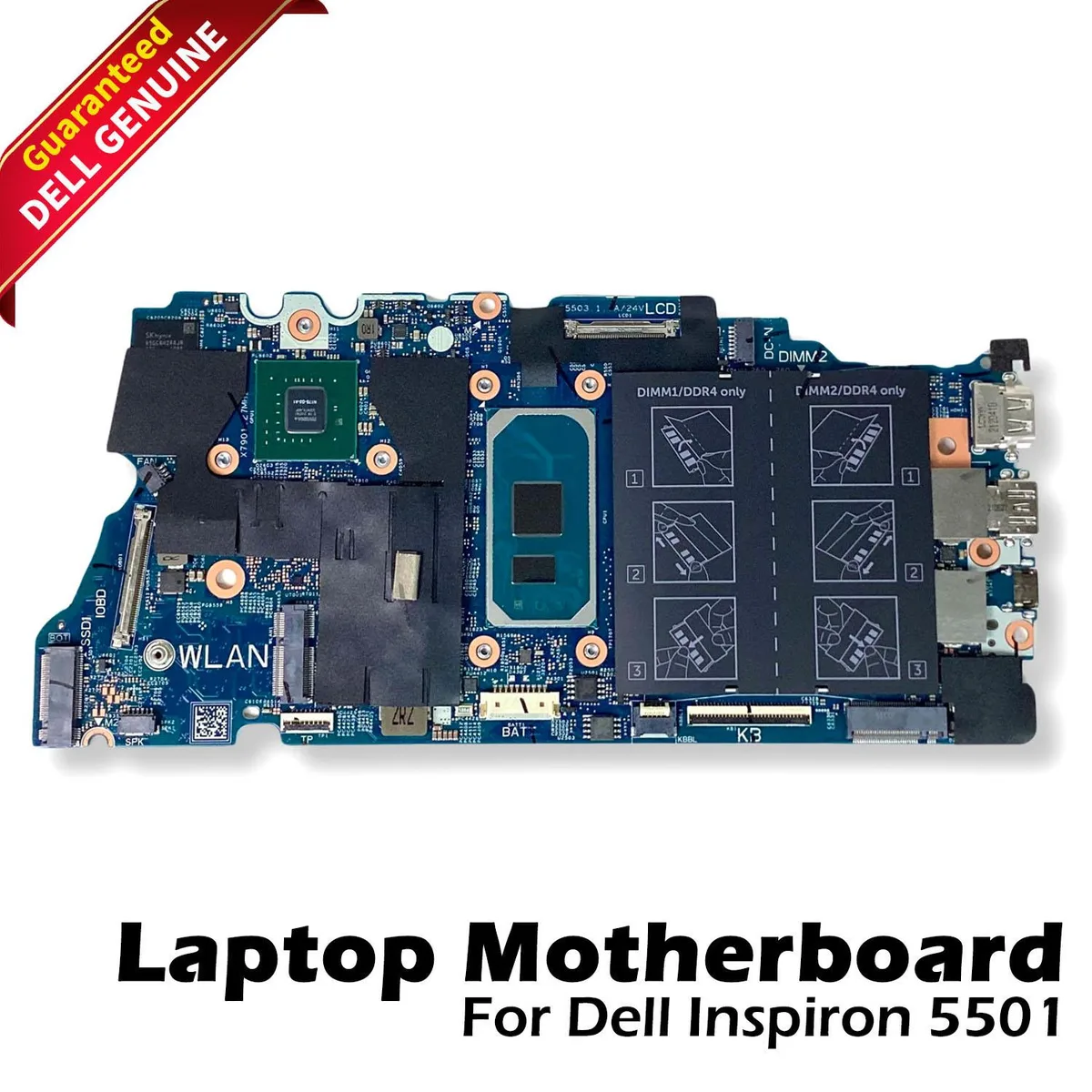 DELL DELL Inspiron 5501 Motherboard 85C41 i7-1065G7 1.3GHz Nvidia Graphics — product photo
