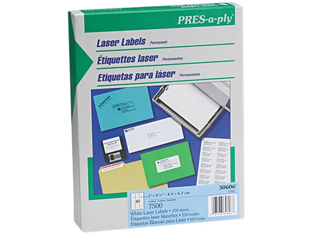 Avery Avery 30606 Laser Address Labels 7500 per box — fotografia produktu