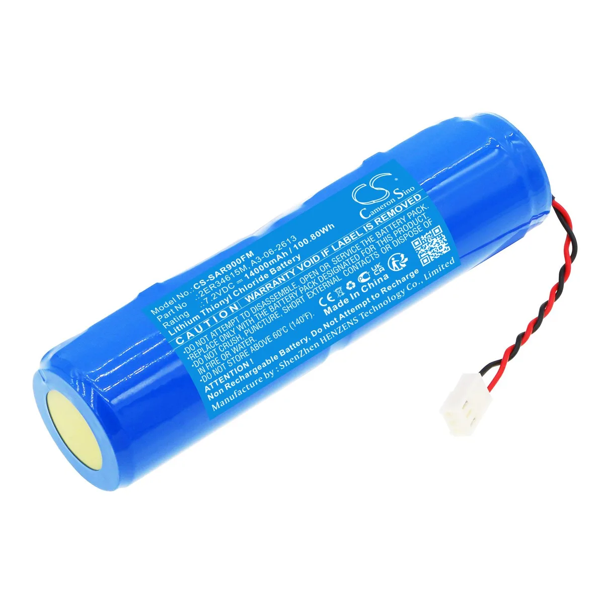 Cameron & Co Cameron & Co DS-CS-SAR900FM standard battery 7.2V 14Ah Li-SOCl2 Blue — product photo