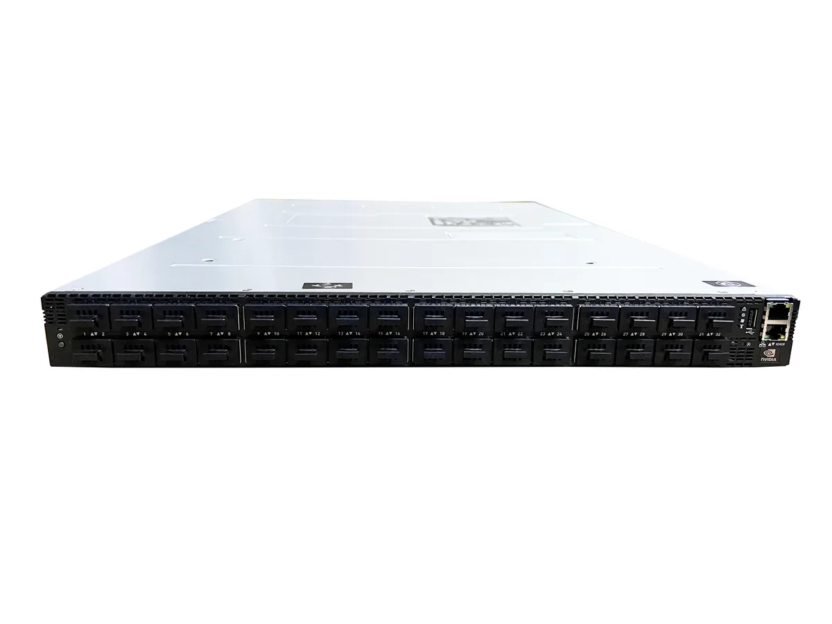 NVIDIA NVIDIA MQM9700-NS2R 64-port 400Gb/s NDR InfiniBand network switch — product photo