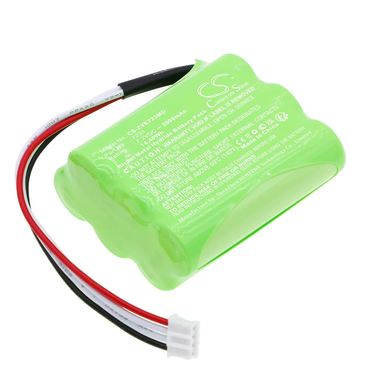 Cameron & Co Cameron & Co DS-CS-ZVE723MD 7.2V 2000mAh Ni-MH standard battery — product photo