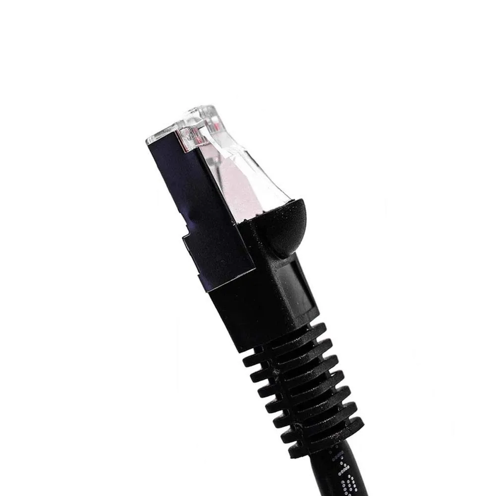 FireFold FireFold C5EMBS-7-BLK Cat5E Shielded Ethernet Patch Cable Black 7ft — product photo