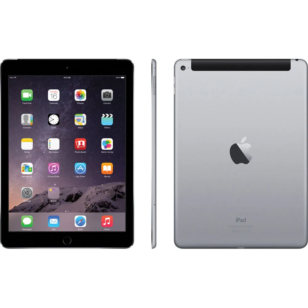 Apple Apple iPad Air 2 9.7" Retina Display 16GB Touch ID Wi-Fi Only Space Gray tablet — product photo