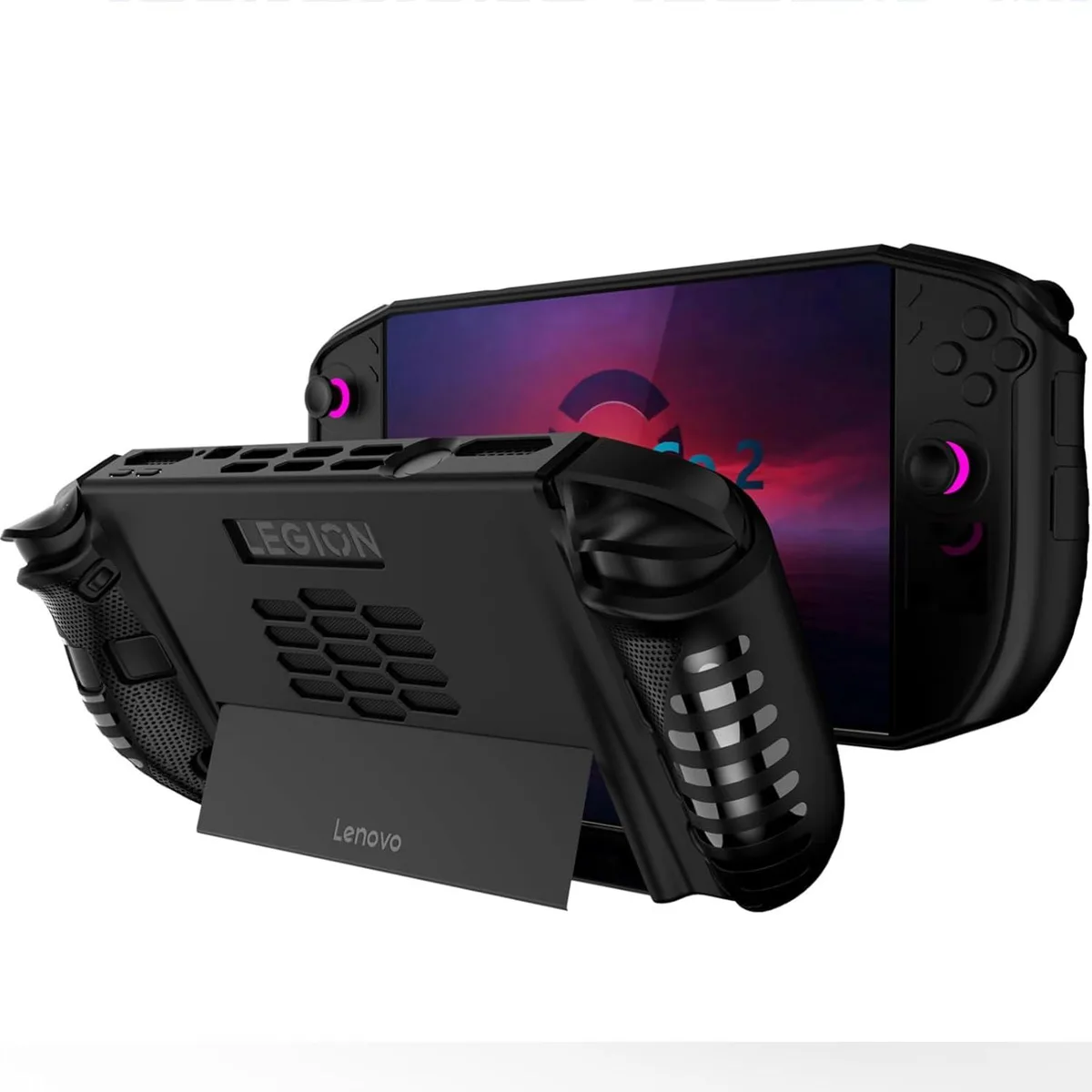 BONAEVER BONAEVER Silicone Skin Case with Kickstand for Lenovo Legion GO 2 2025 Black — product photo