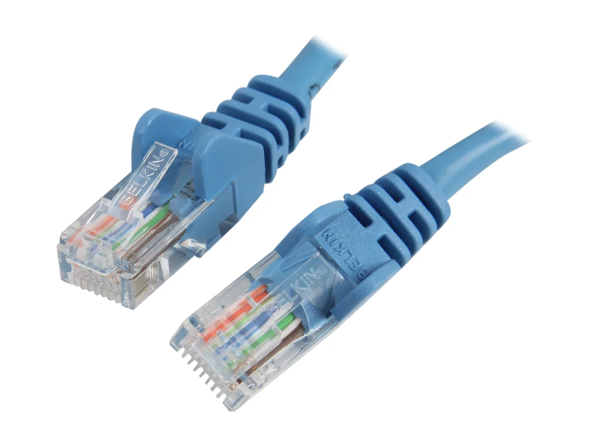 Belkin Belkin A3L79103BLS 3 ft Cat 5E network ethernet cable blue — product photo