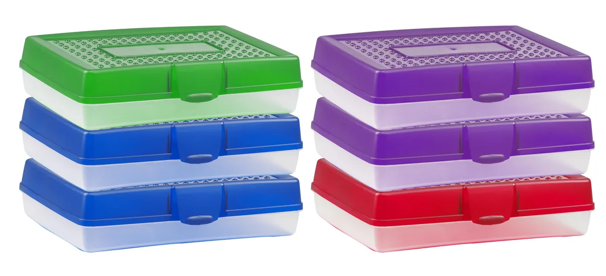 Storex Storex 61645U06C Large Pencil Case Accessory (Case of 6) — product photo