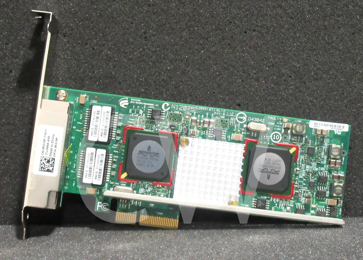 DELL DELL BROADCOM 5709 Quad-Port 1Gbps PCIe Network Adapter R519P — product photo