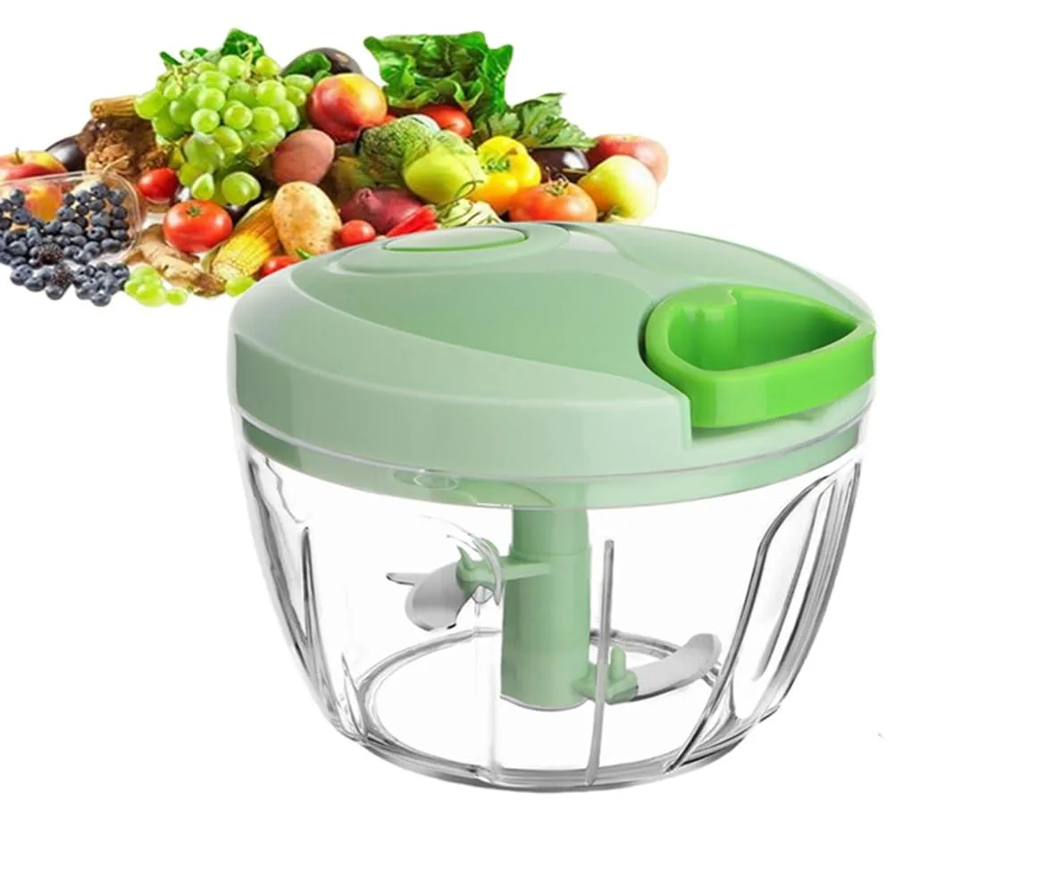  QDGMXIV 001 Manual Food Processor Green — product photo