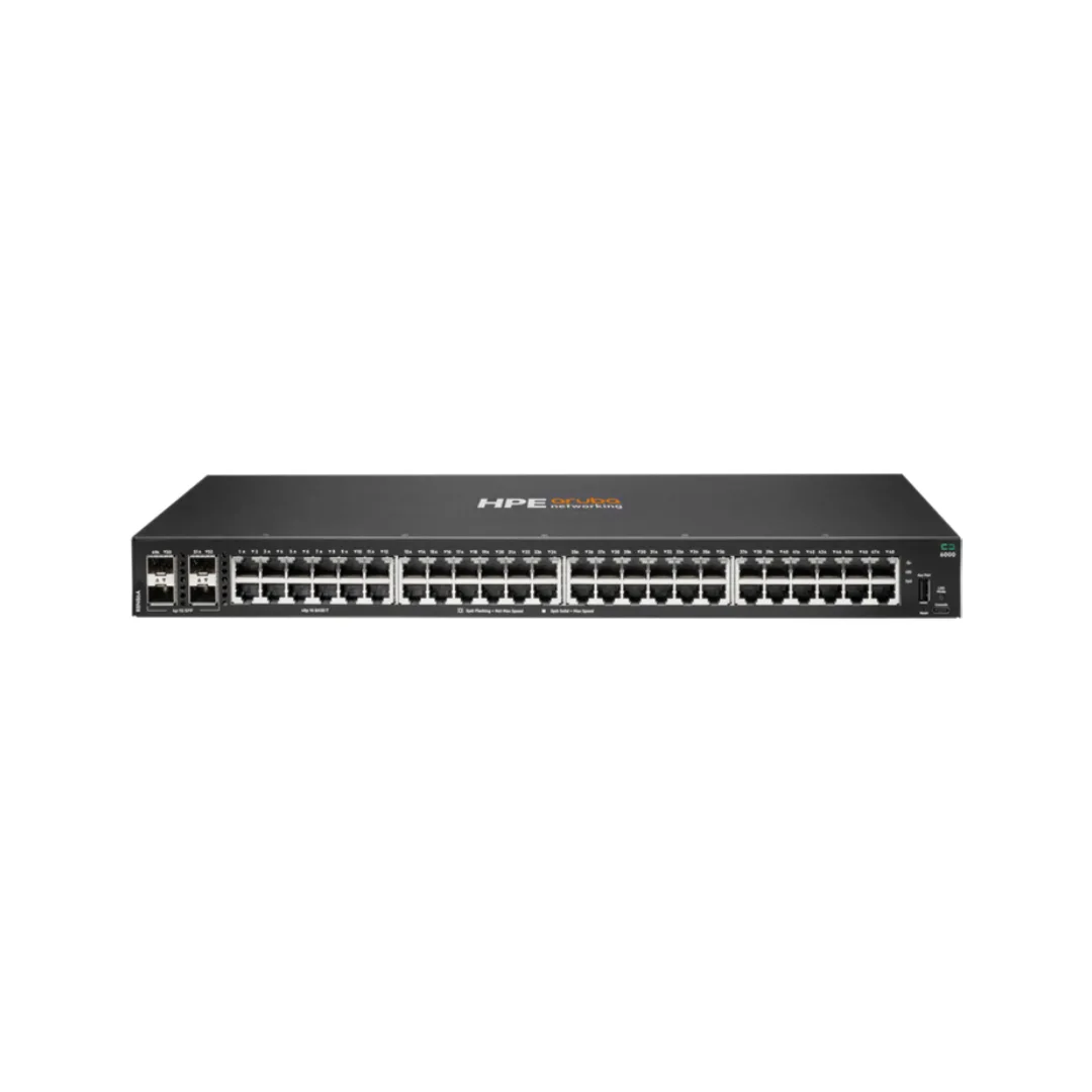 HPE HPE Aruba CX 6000 48G 4SFP R8N86A#ABA network switch — product photo