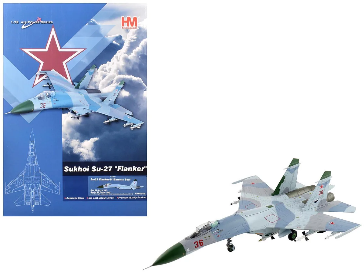 Hobby Master Hobby Master Sukhoi Su-27 Flanker-B "Red 36" 1/72 Diecast — product photo