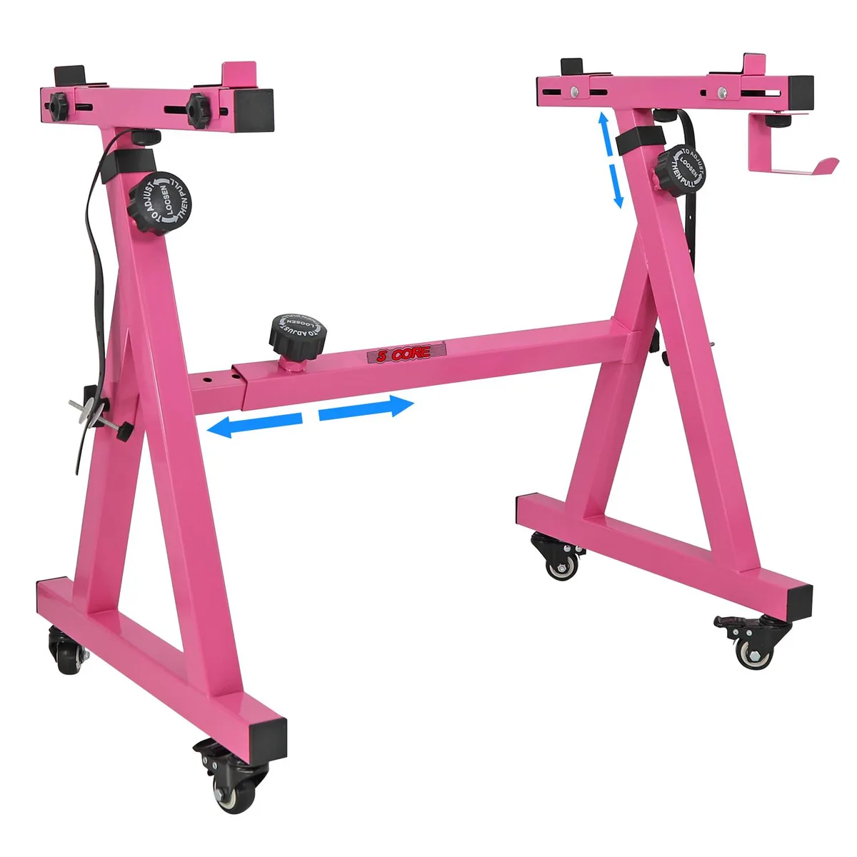 5 Core 5 Core KS Z1 BPNK HD WHLS Pink Z-Style Keyboard Stand with Wheels — product photo