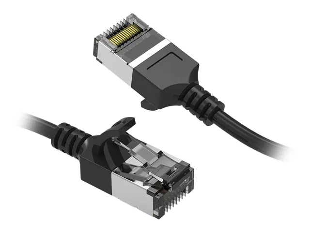 Nippon Labs Nippon Labs 60CAT8-0.5-30BK 0.5 ft Cat 8 U/FTP Slim Network Ethernet Cable Black 30AWG 2000 MHz 40 Gbps — product photo