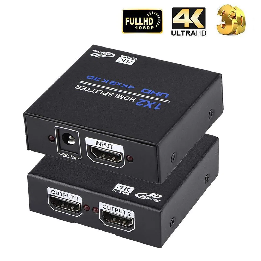 ESTONE ESTONE OZF1 1x2 HDMI Splitter 4K 30 Hz Black — product photo