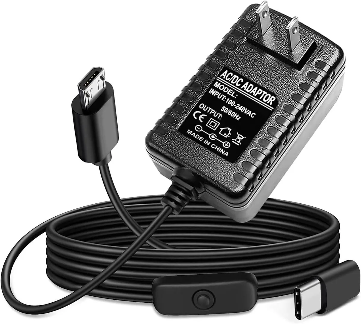 MCDODO MCDODO Raspberry Pi Power Supply 5V 3A Micro-USB 3.3ft — product photo