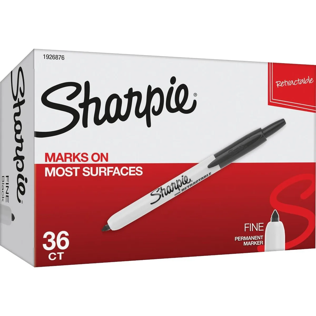 Sanford Sanford 1926876 Sharpie Fine Point Retractable Marker 36 Black — product photo