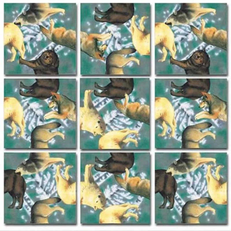 B.Dazzle B.Dazzle Scramble Squares Wolves Game — product photo