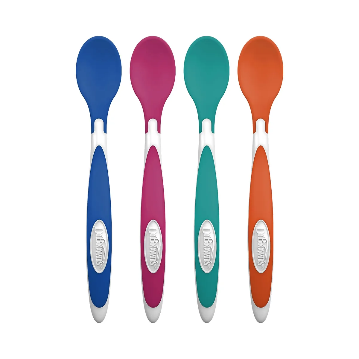 OXO TempCheck Spoons 24-piece set stainless steel silicone handles blue pack