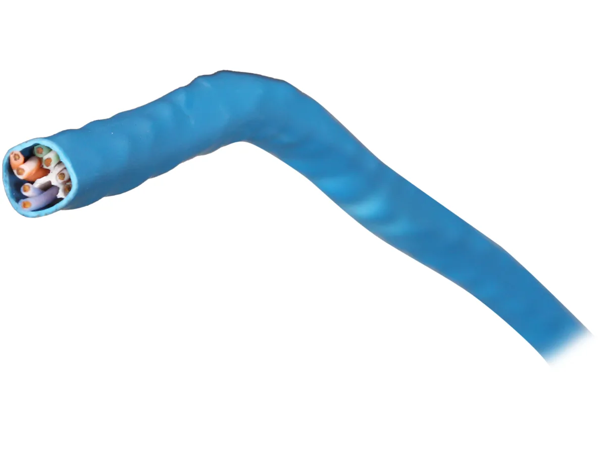 STARTECH STARTECH WIRC6CMPBLU network ethernet cable Cat 6 1000 ft Blue 23 AWG plenum — product photo