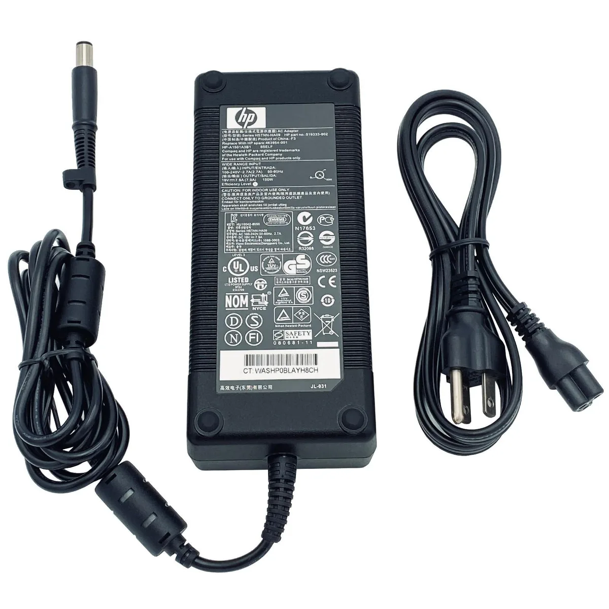HP HP HSTNN-HA09 150W power adapter 19V 7.9A — product photo