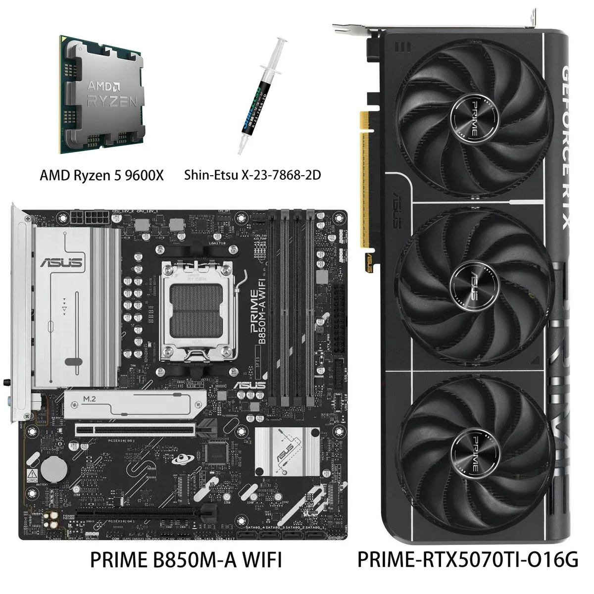 ASUS ASUS PRIME GeForce RTX 5070 Ti 16GB graphics card — product photo