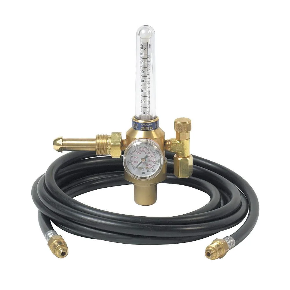 Harris flowmeter regulator kit with hose for argon and CO2 welding