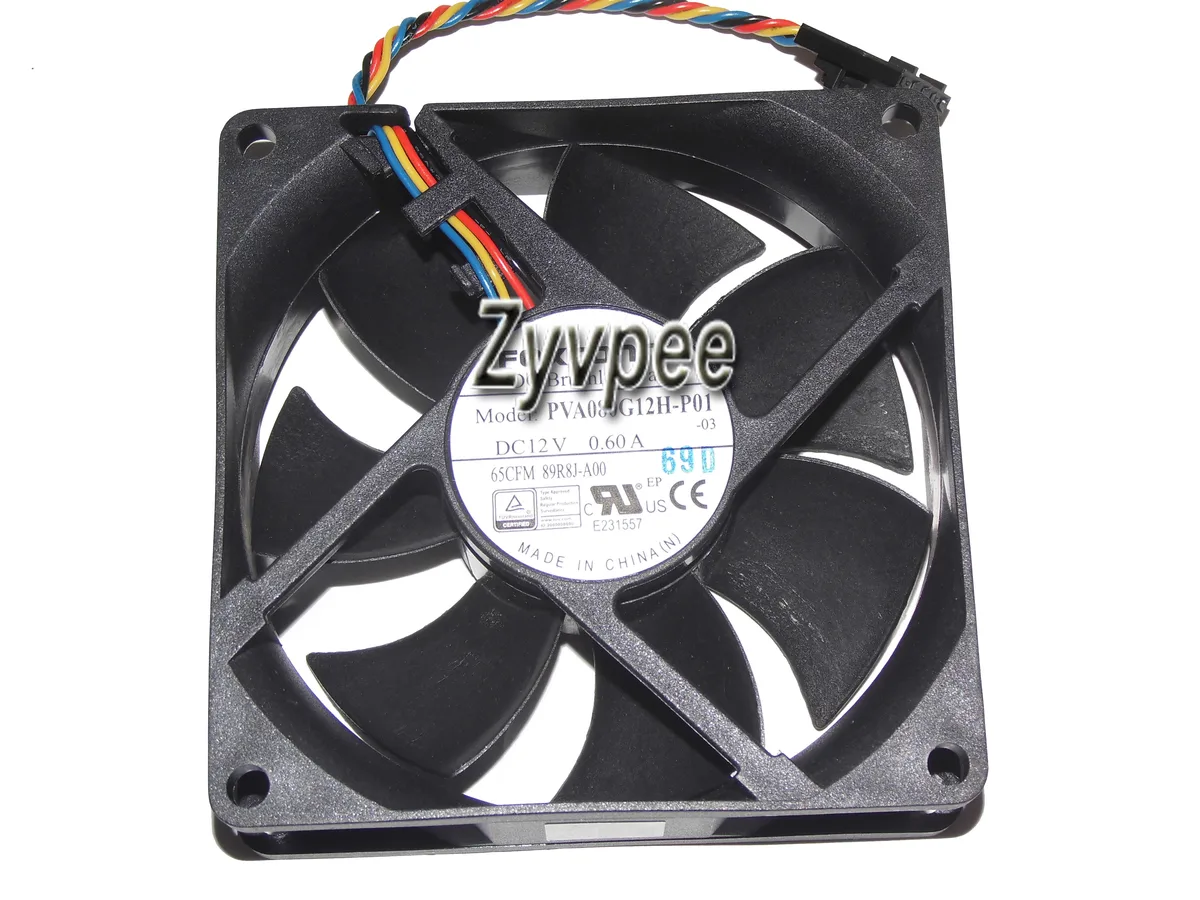 Zyvpee Zyvpee PVA080G12H 80*25mm 12V 0.6A 4-Pin PWM Case Fan — product photo