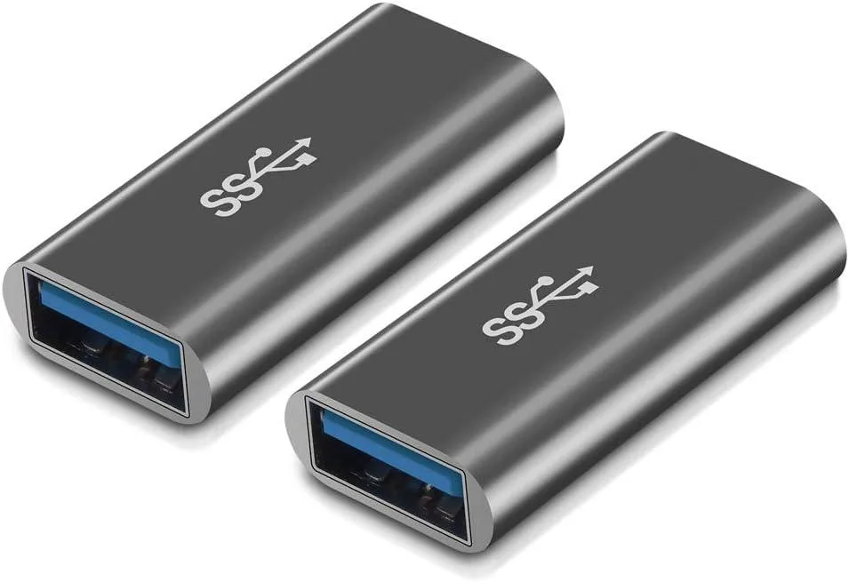 Toshiba Toshiba USB 3.0 Female to Female Coupler Adapter (Grey) 2-Pack — product photo