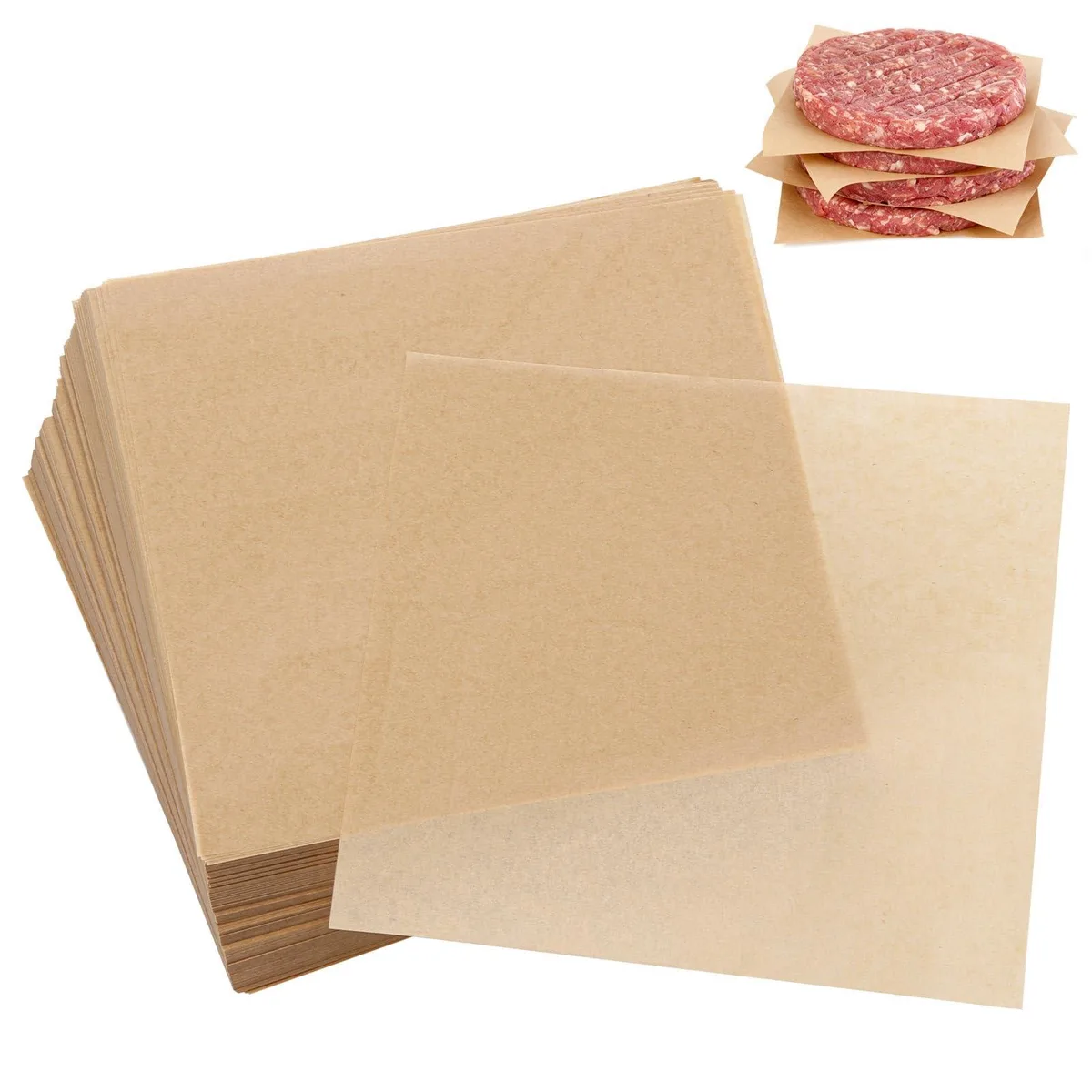  Ohlove 1031 Burger Patty Paper 5.5" x 5.5" 1000 Sheets — product photo