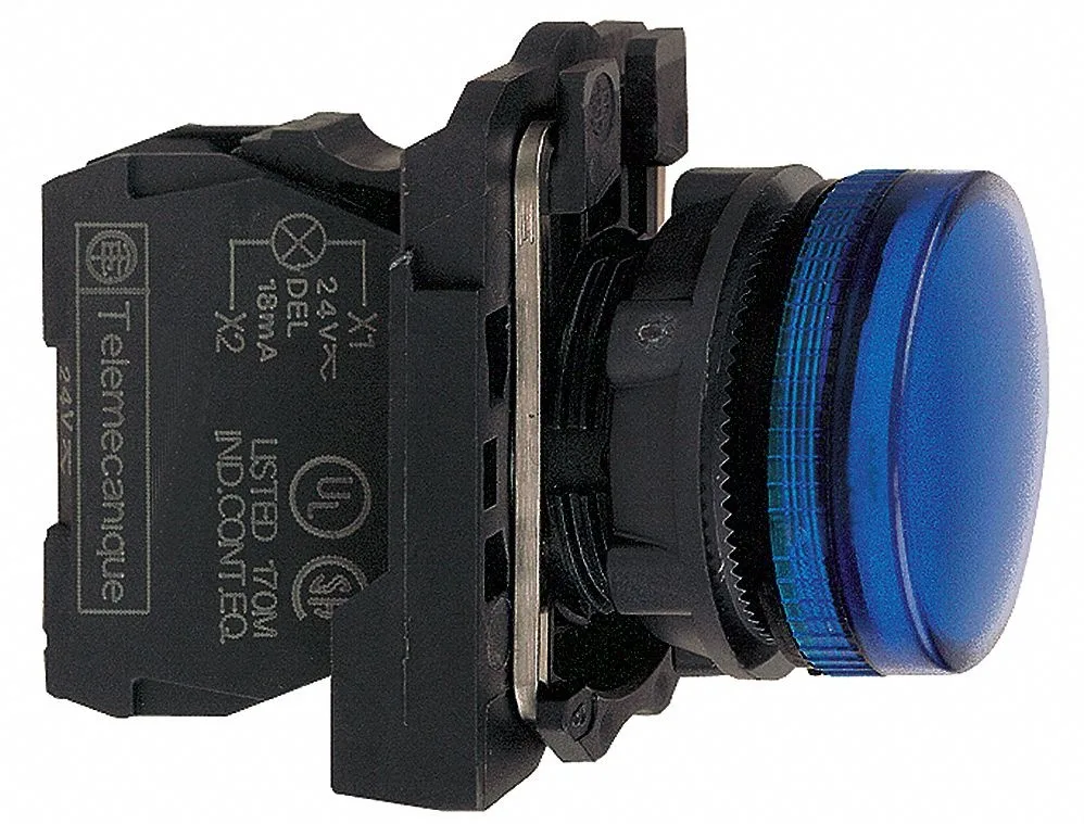 Schneider Electric Schneider Electric XB5AVG6 22mm blue LED pilot light — product photo