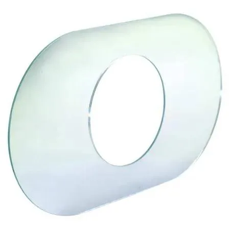 Rectangular chrome acrylic cover plate, 14 by 8 inches