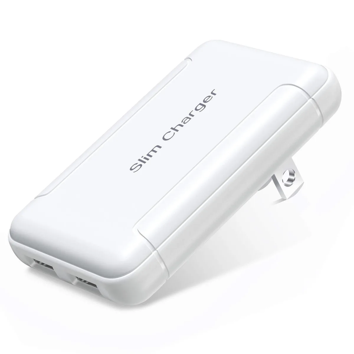 No Sew No Sew BHSC-2U White 2 USB-A 5V 3A Foldable Plug usb charger — product photo